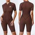 Zip Short Sleeve Romper