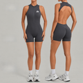 Half-Zip Padded Bodysuit