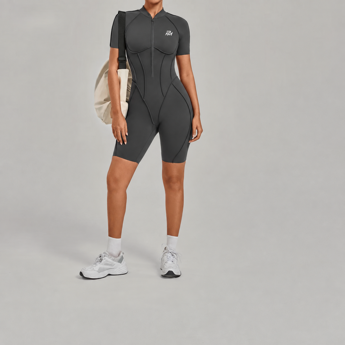 Half-Zip Cup Bodysuit
