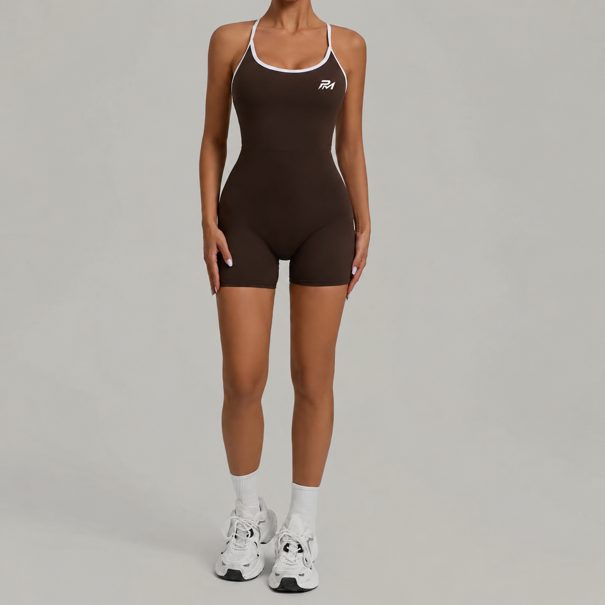 Cross-Strap Short Romper