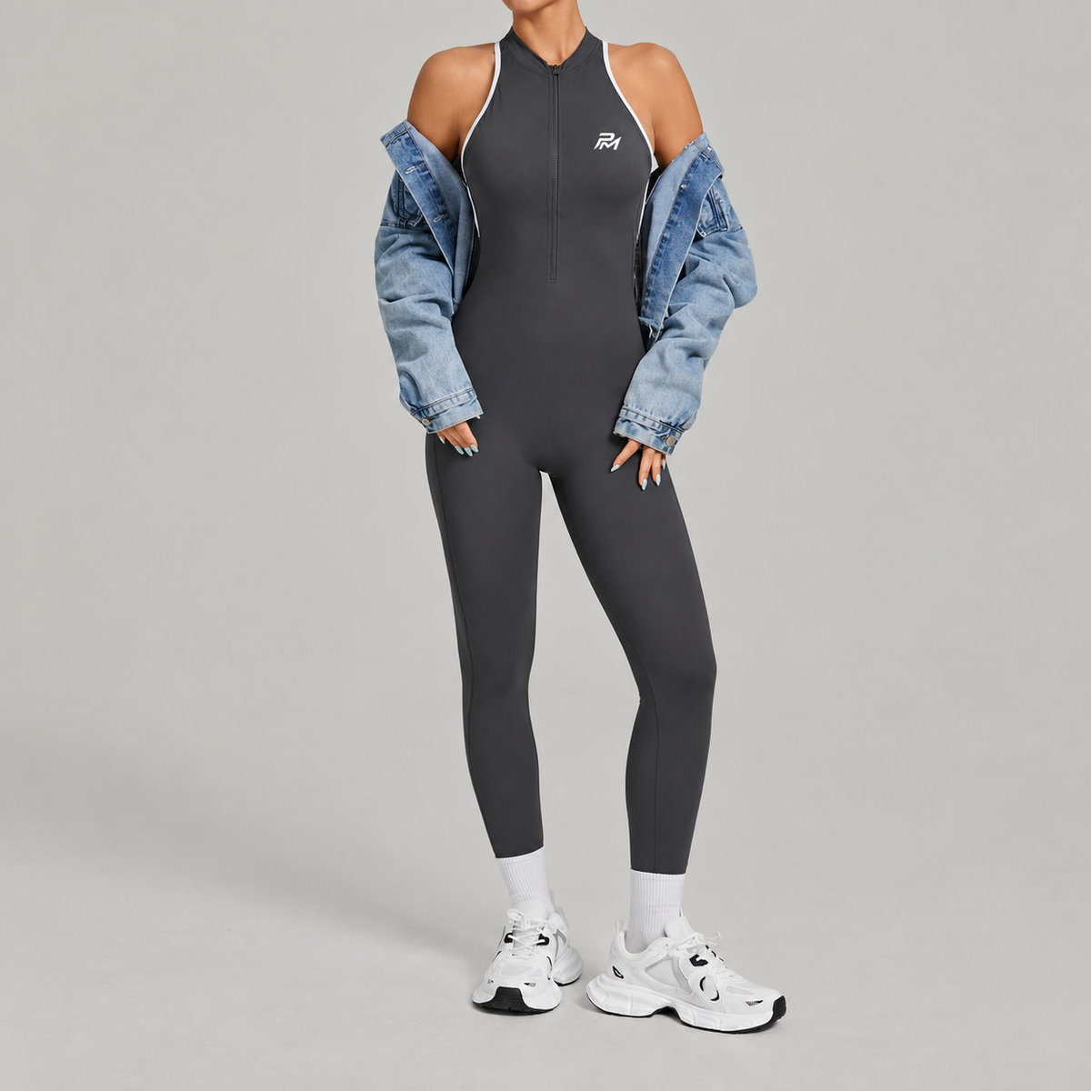 Block Open-Back Bodysuit