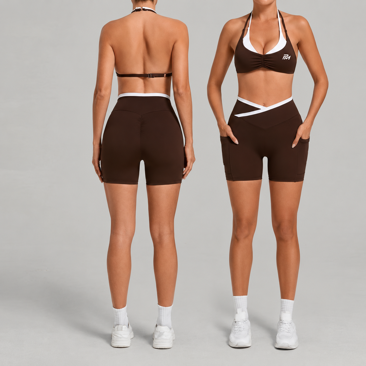 Halter Bra Shorts Set