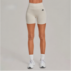 Ruched High-Rise Shorts