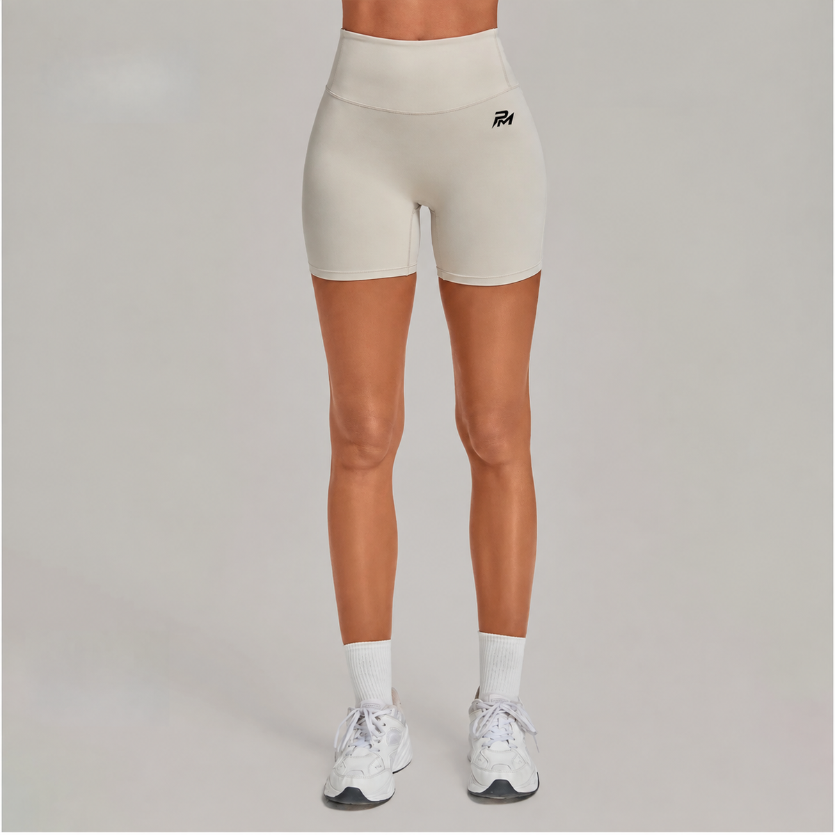 Ruched High-Rise Shorts