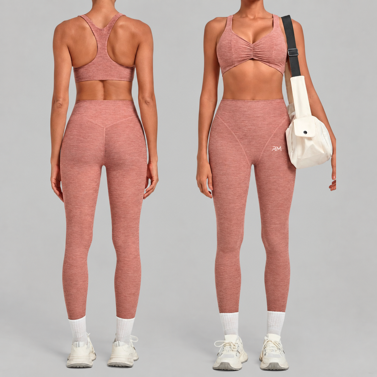 Ruched Bra Leggings Set