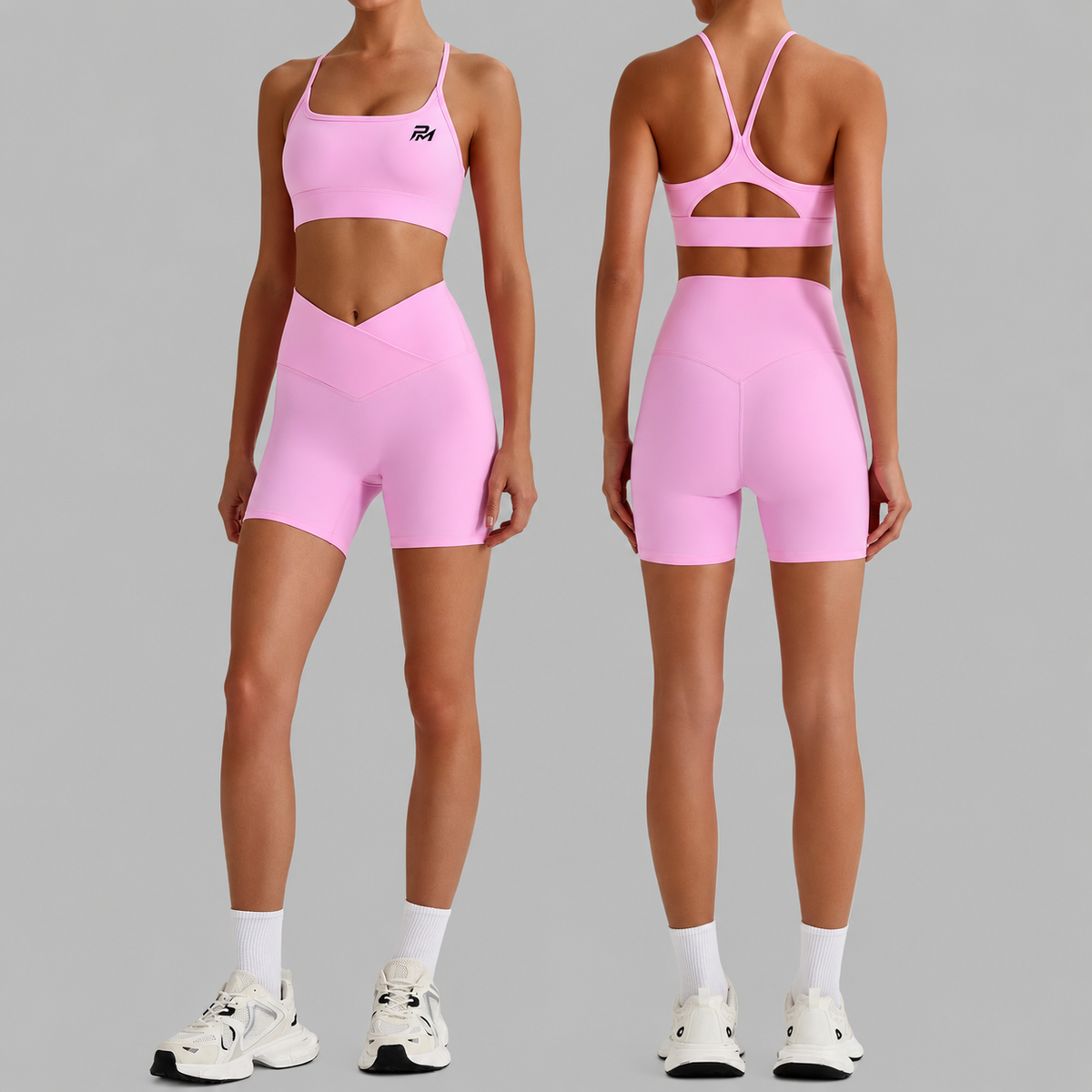 Backless Bra Shorts Set