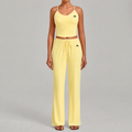 Drawstring Vest Pants Set