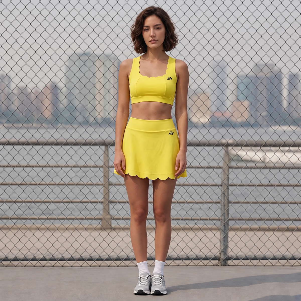 Cross-Back Skirt Set