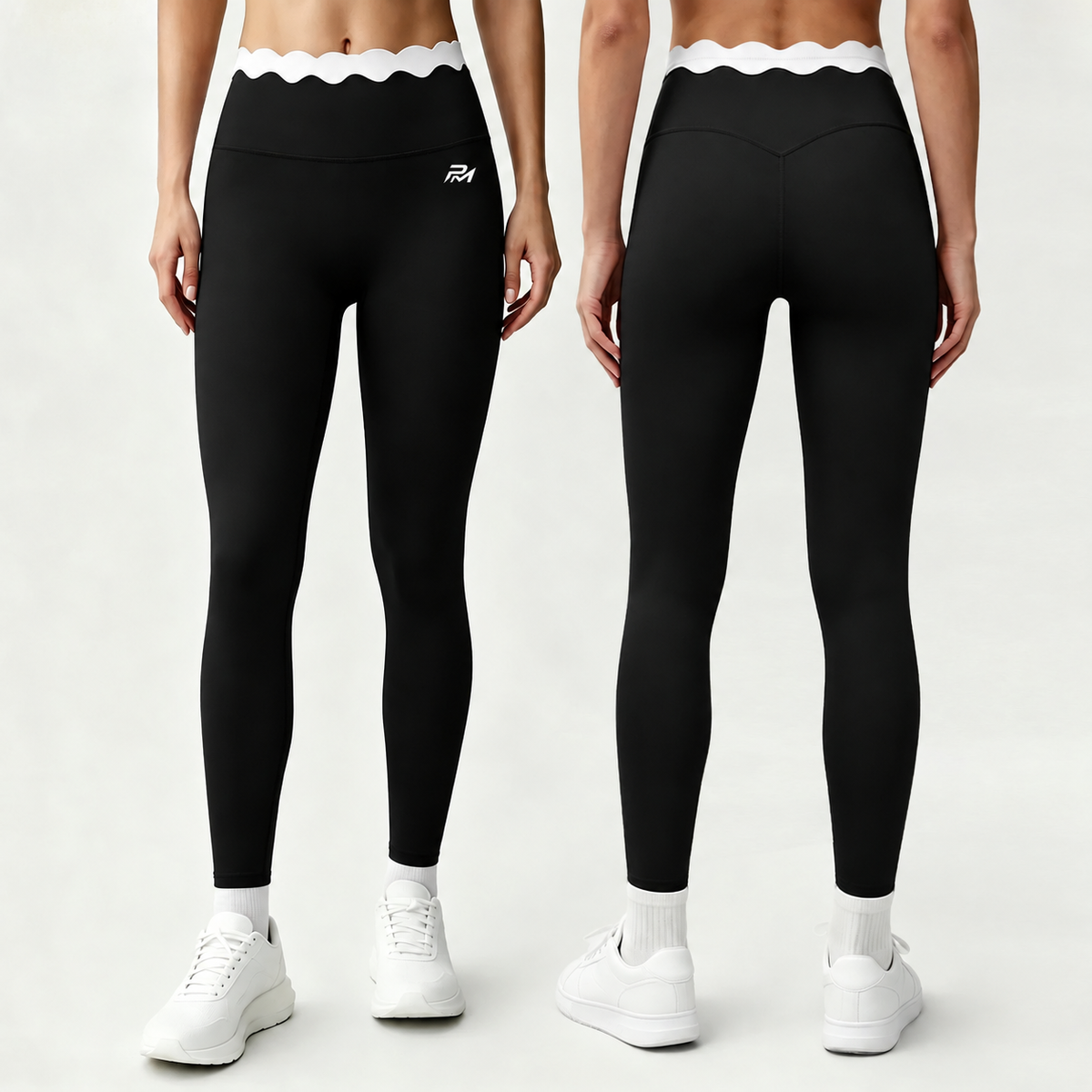 Lace Trim Sculpt Leggings