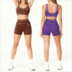 Seamless Compression Shorts Set