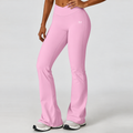 Cross-Waist Flare Leggings
