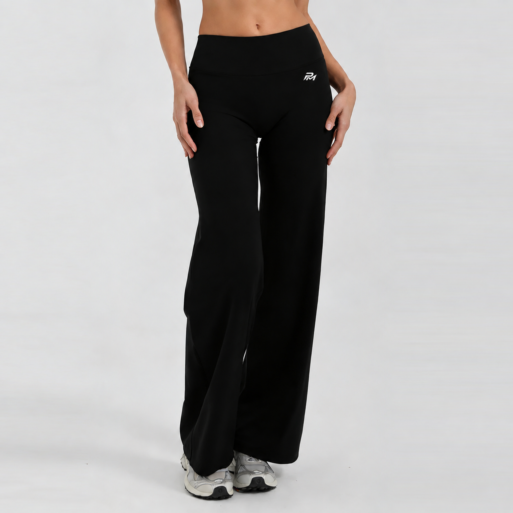 Mid-Rise Wide-Leg Pants