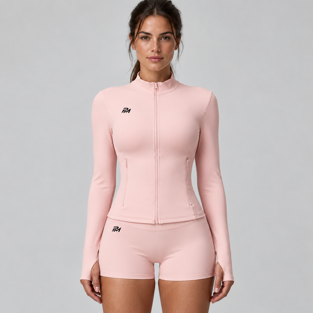 Zip Jacket Flare Set