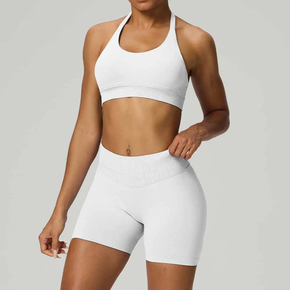 Halter Corset Shorts Set