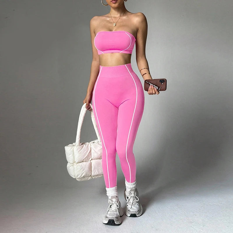 Wrap Top Scrunch Set