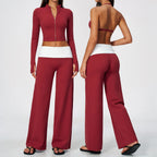 Zip Jacket Slim Set