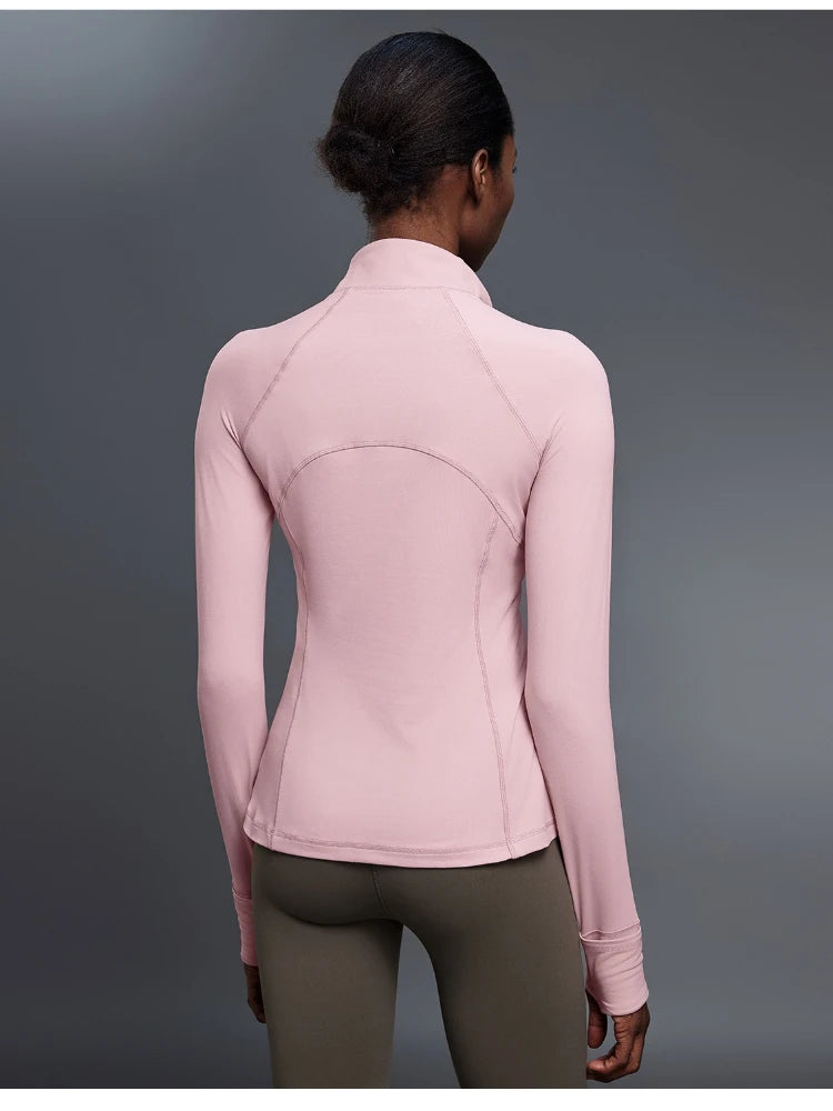 Half-Zip Long Sleeve Top
