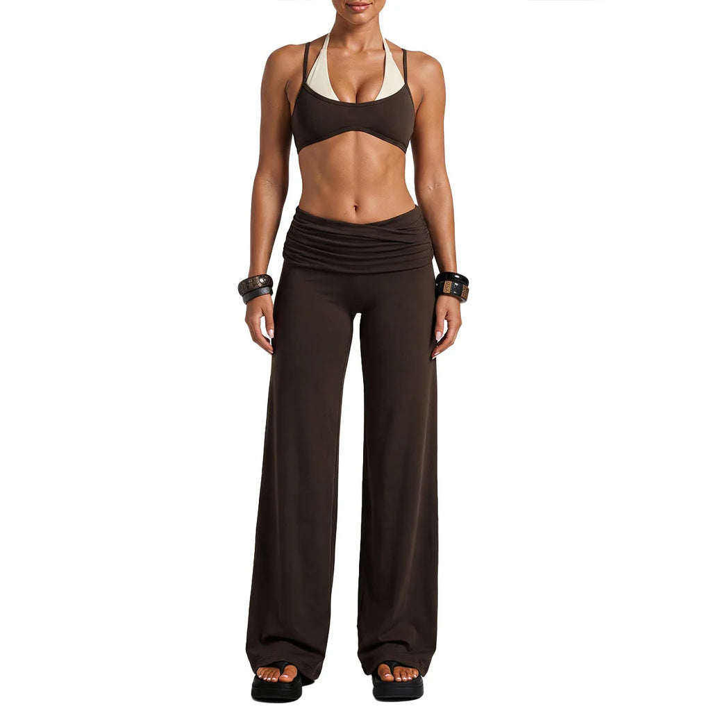 Faux Layer Pants Set