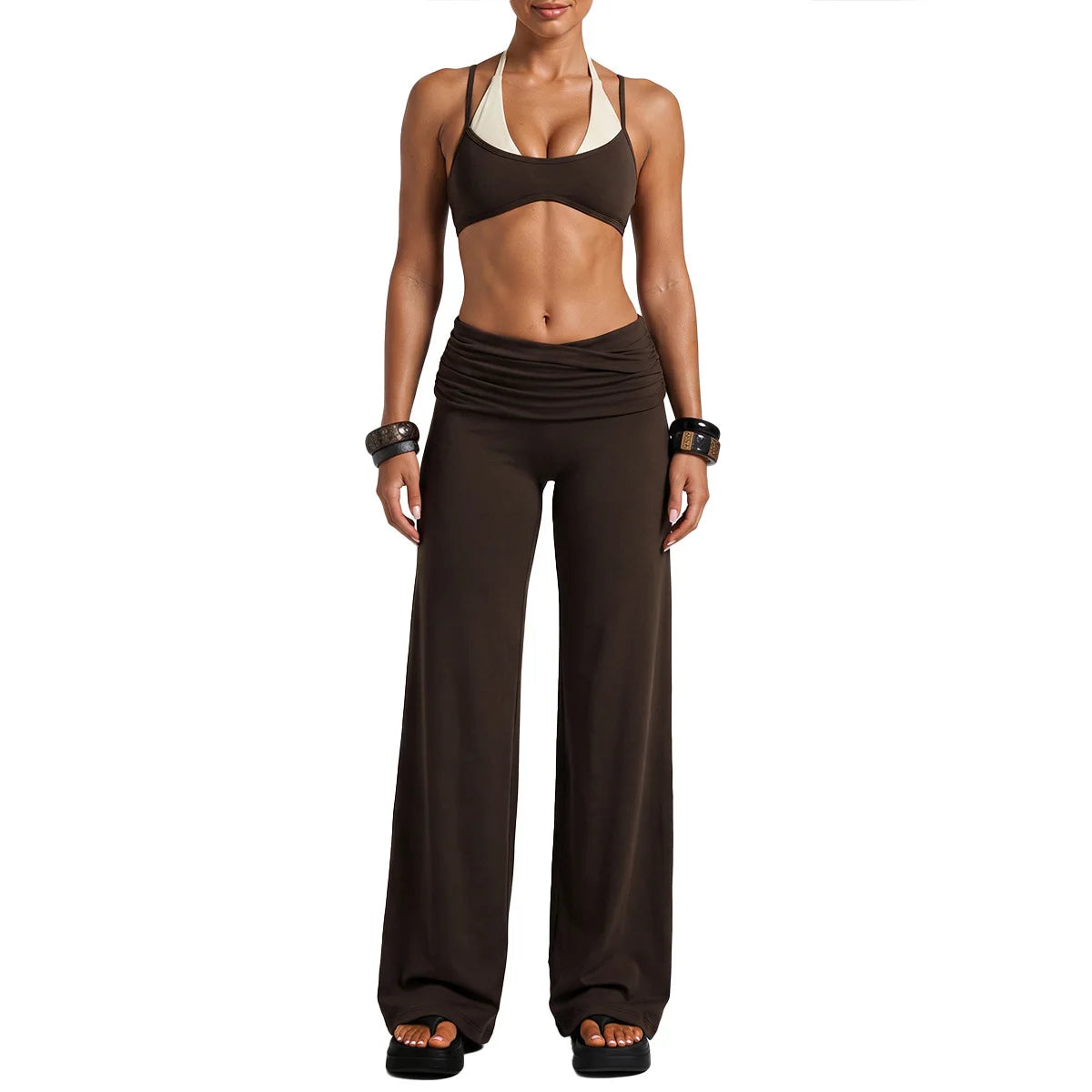 Faux Layer Pants Set