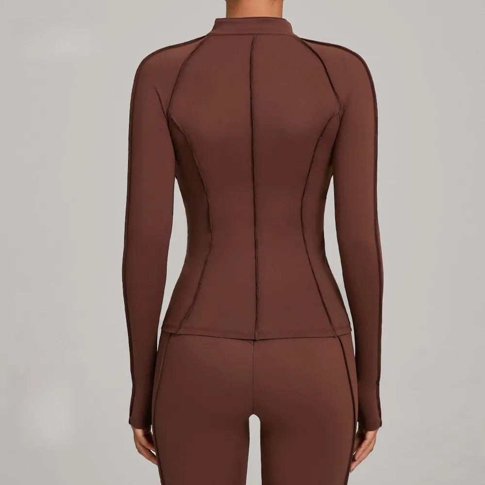 Stand Collar Zip Jacket