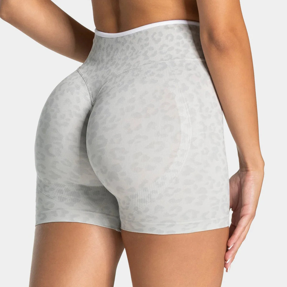 Leopard Peach Shorts