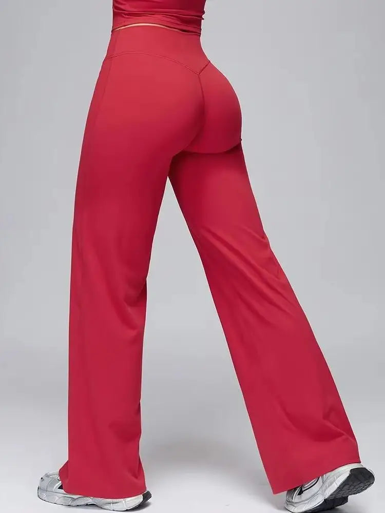 Shaped Hip Flare Pants