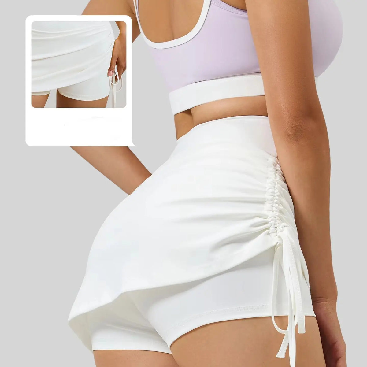 Ruffle Pleated Skort