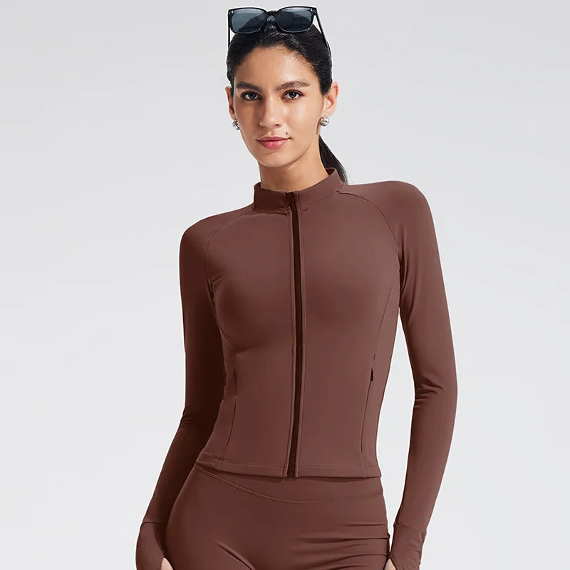 Stand Collar Yoga Jacket