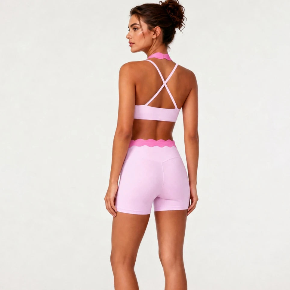 Shell Halter Pants Set