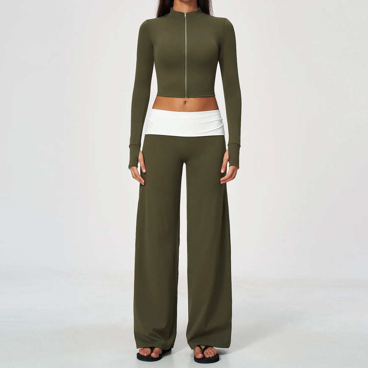 Zip Jacket Slim Set
