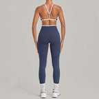 Contrast Trim Leggings Set