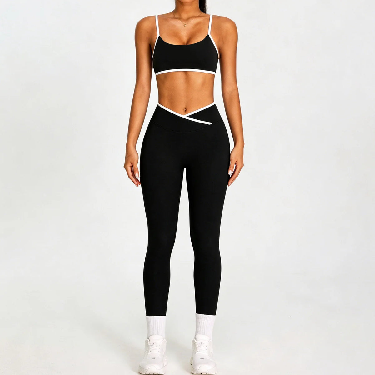 V-Cross Leggings Set