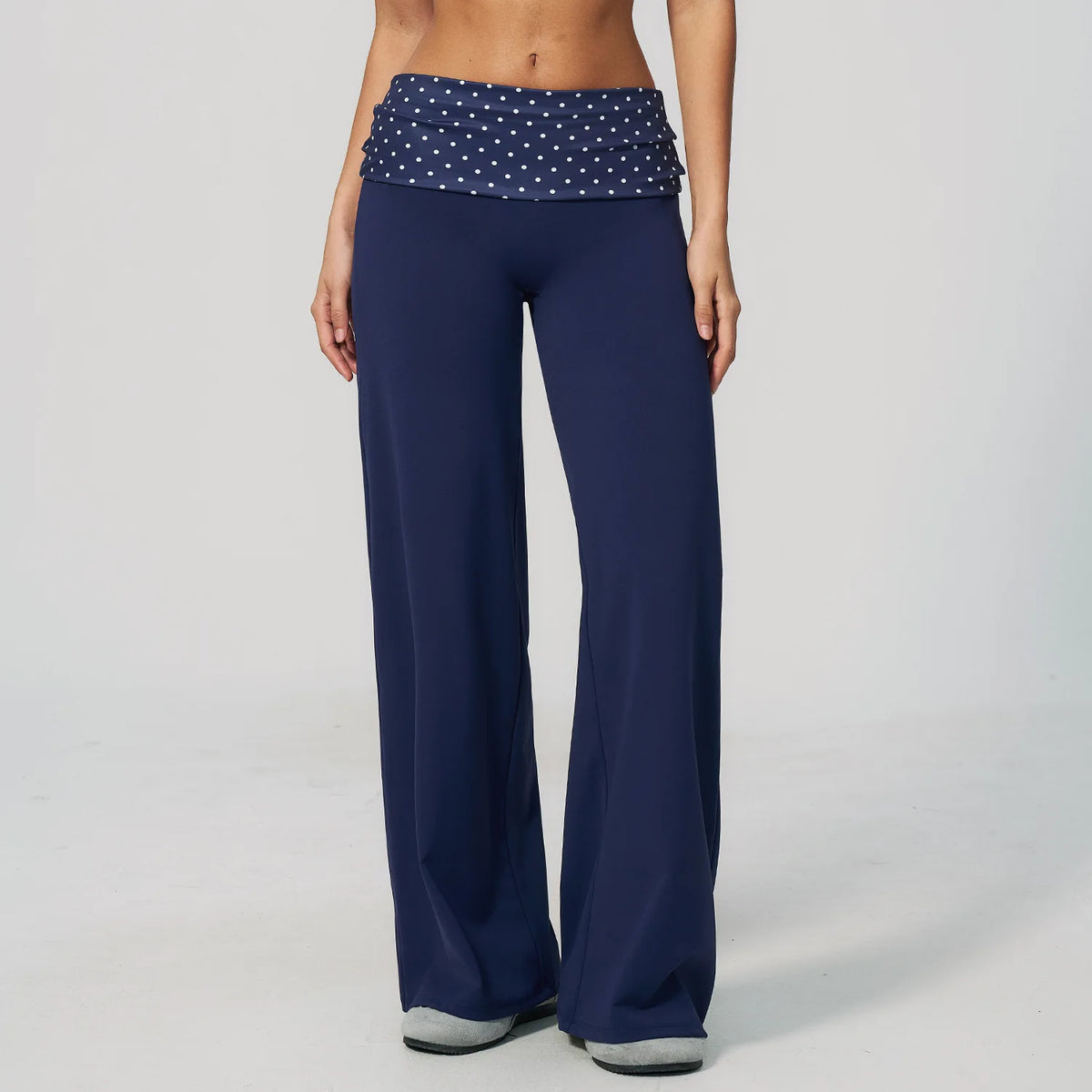 Fold-Over Flare Pants