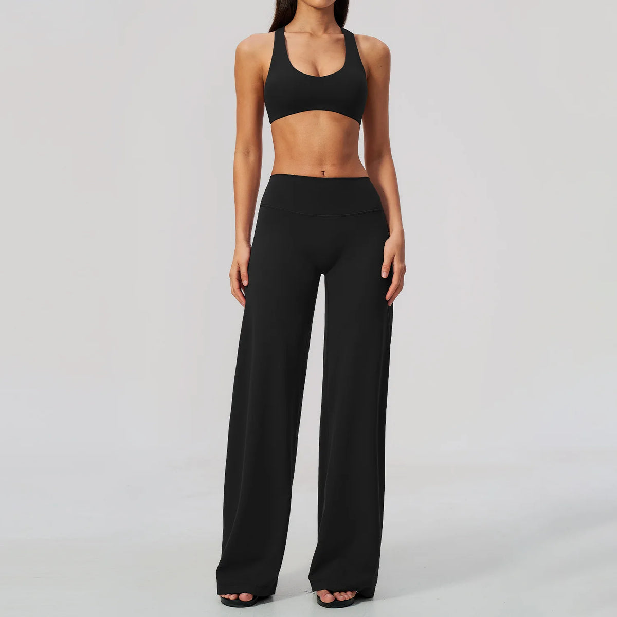Zip Jacket Wide-Leg Set
