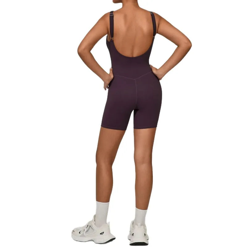 Strappy Open-Back Romper