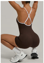 Cross-Strap Short Romper