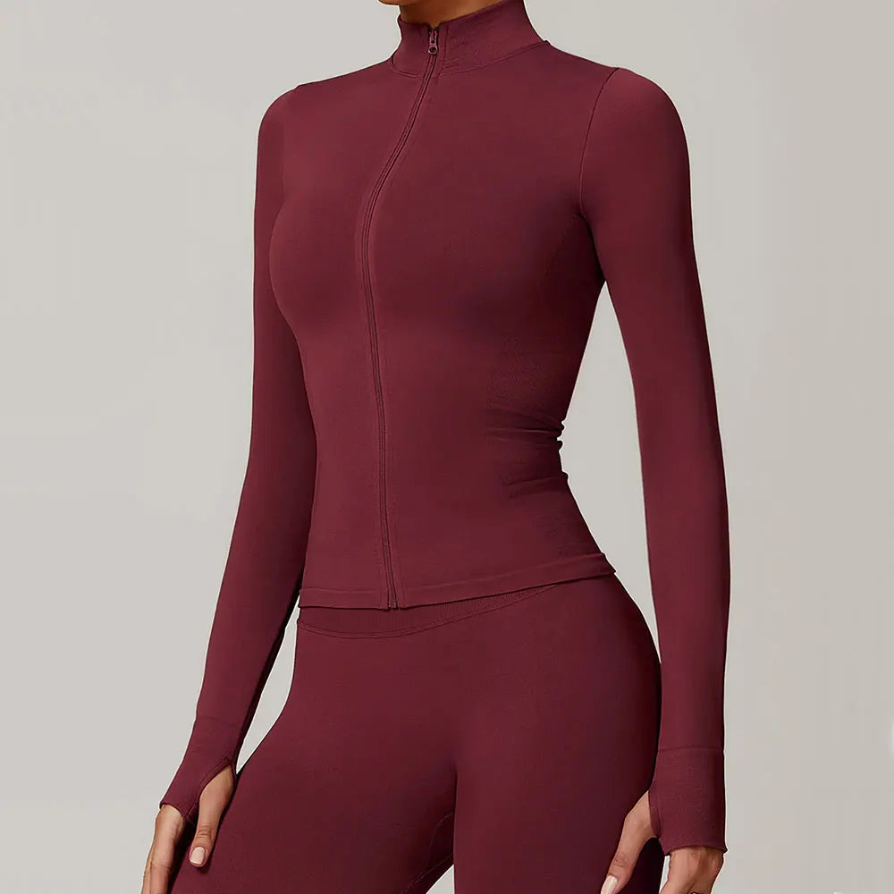 Seamless Stand Collar Jacket