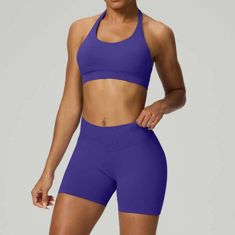 Halter Corset Shorts Set