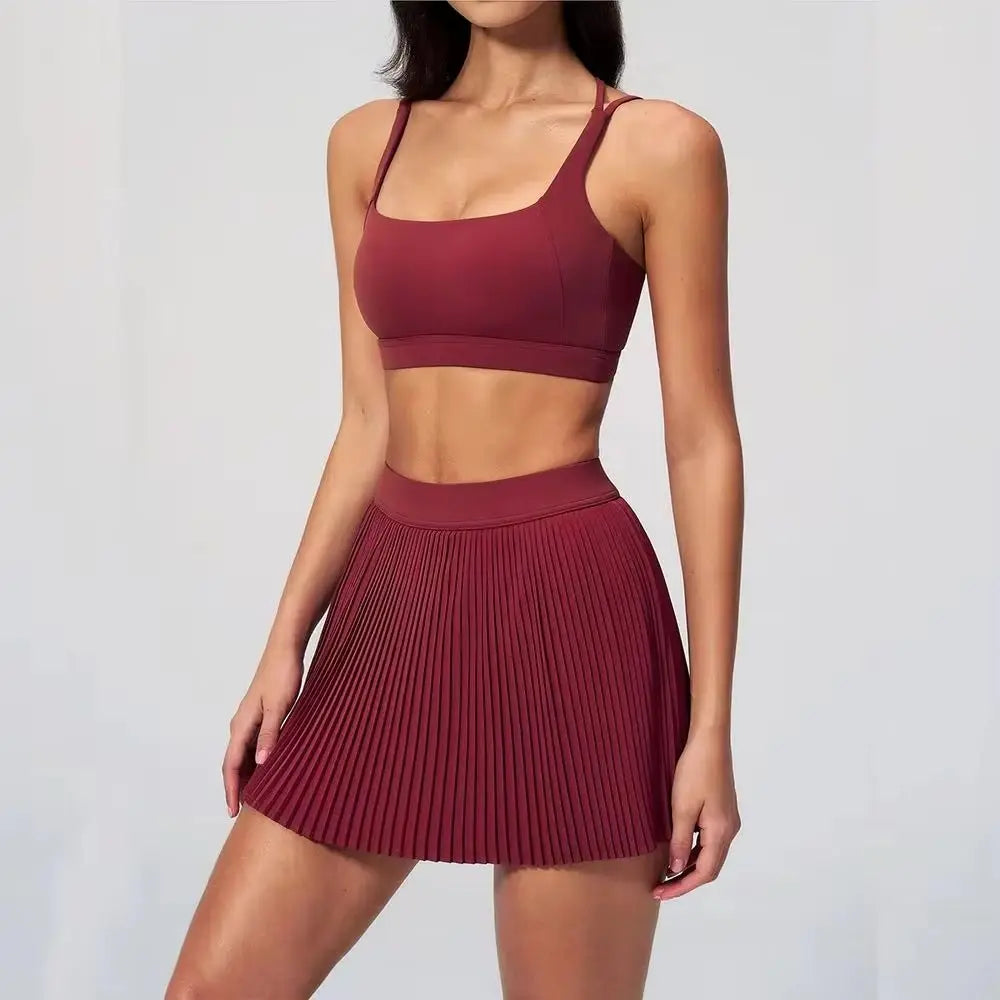 Bra Short Skirt Set