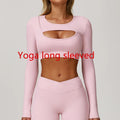 Hollow-Out Long Sleeve Top
