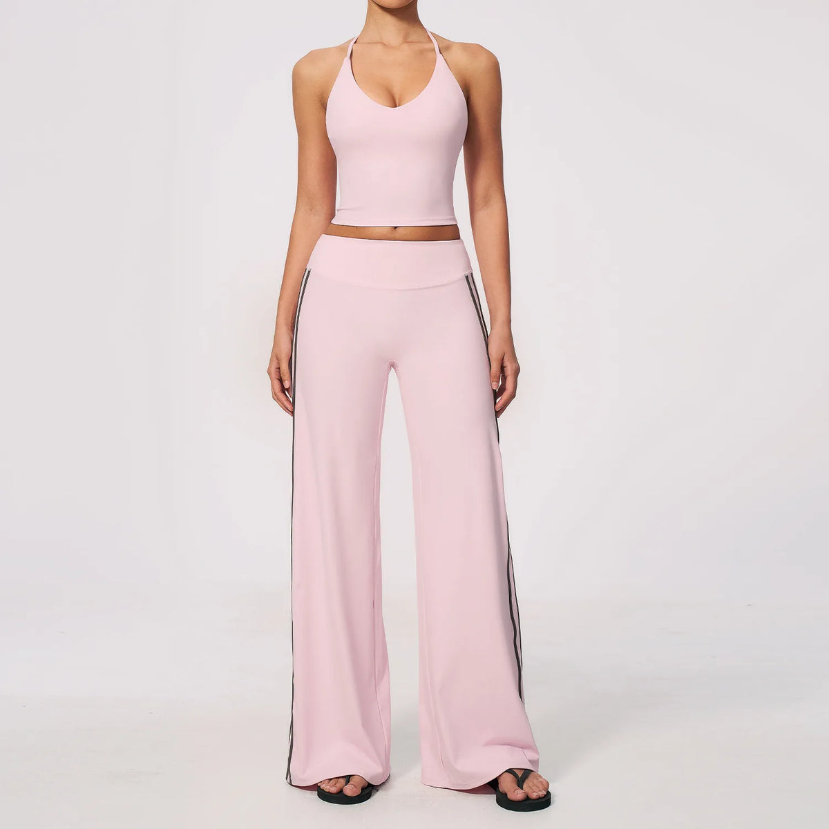 Y-Back Stripe Pants Set