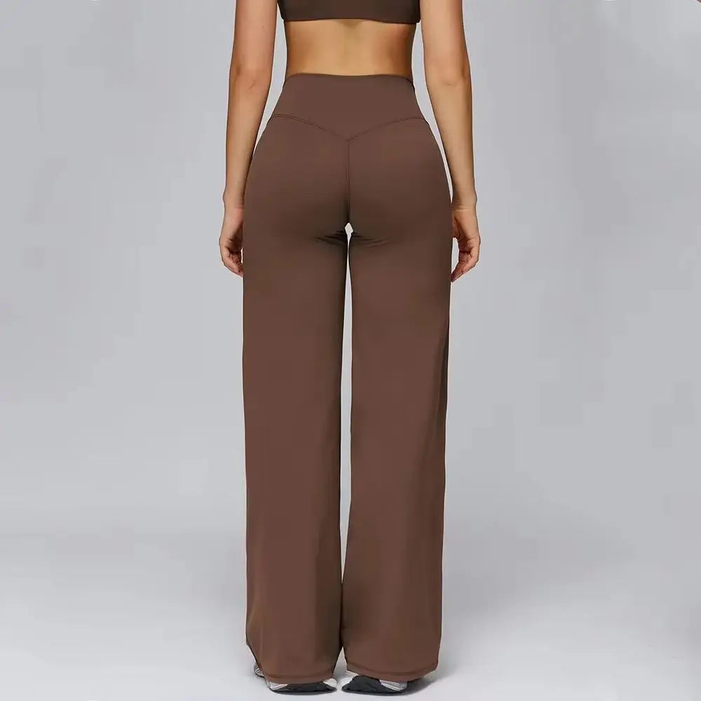 Shaped Hip Flare Pants