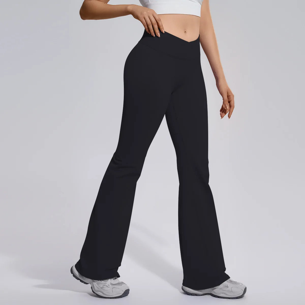 V-Cross Flare Leggings