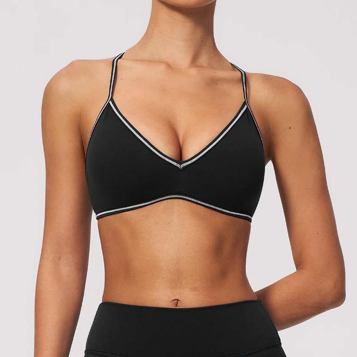 Deep-V T-Back Bra
