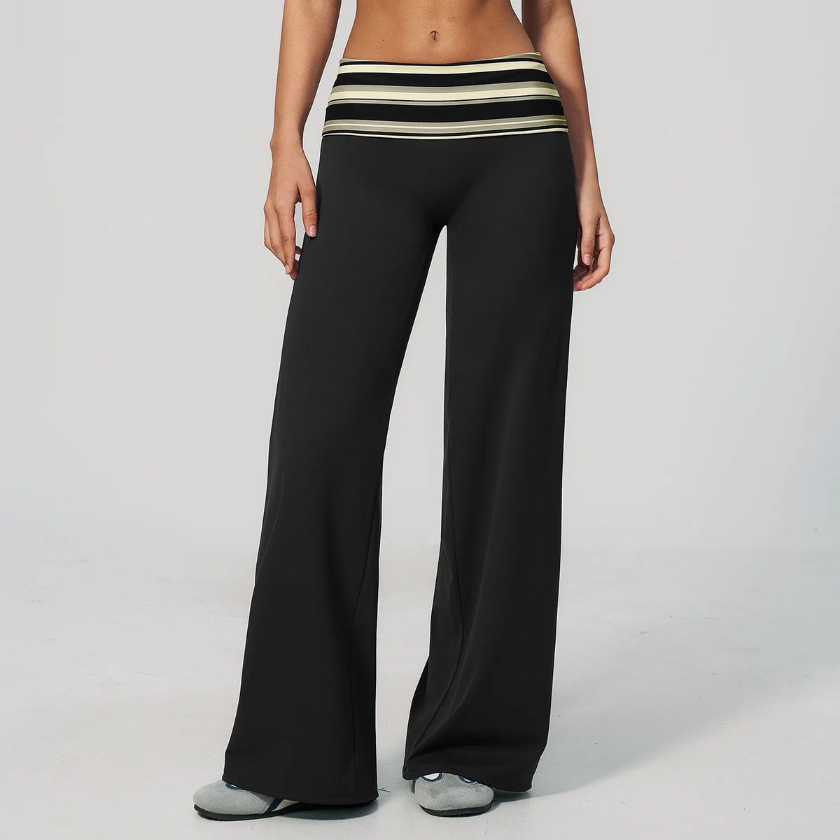 Fold-Over Flare Pants