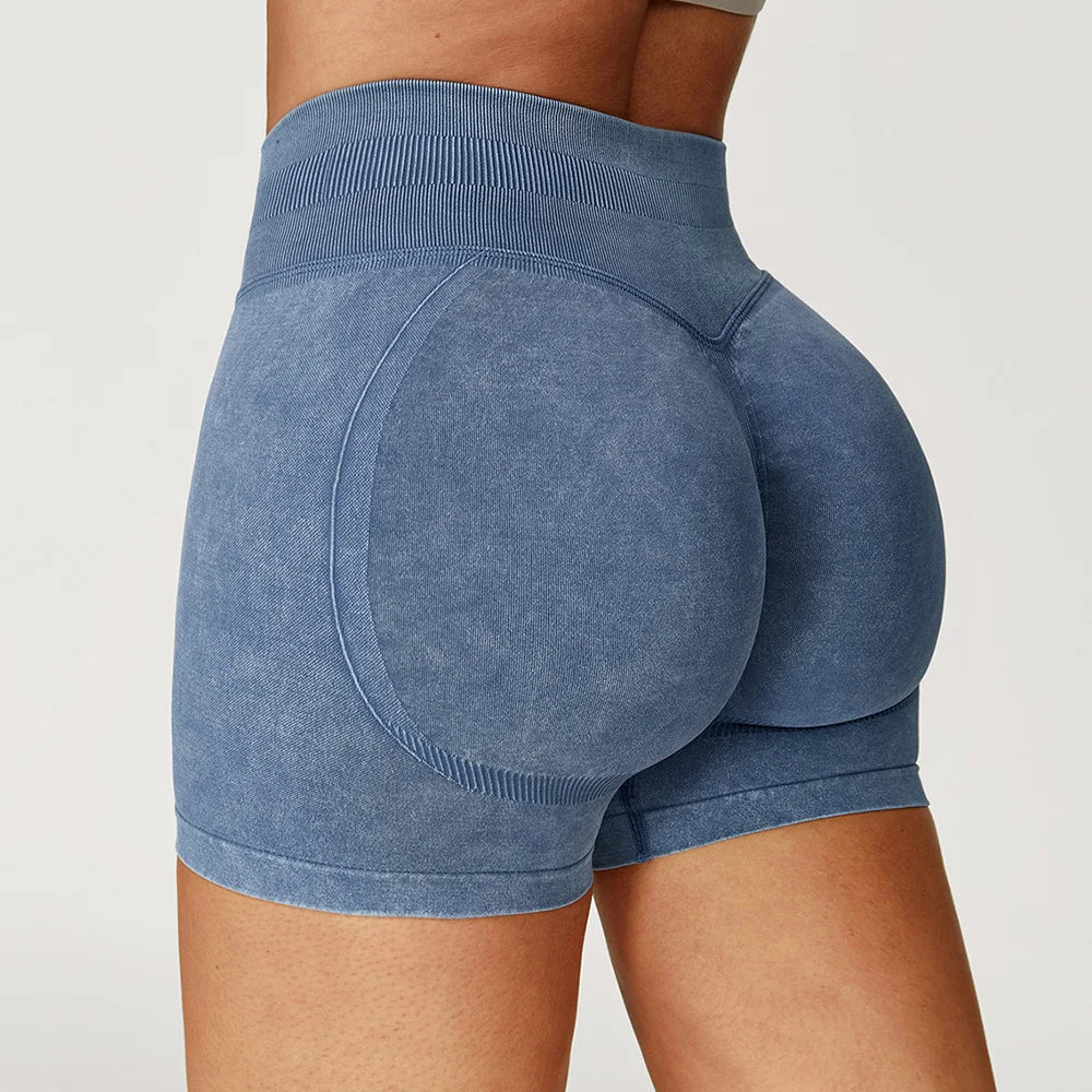 Sand-Washed Yoga Shorts