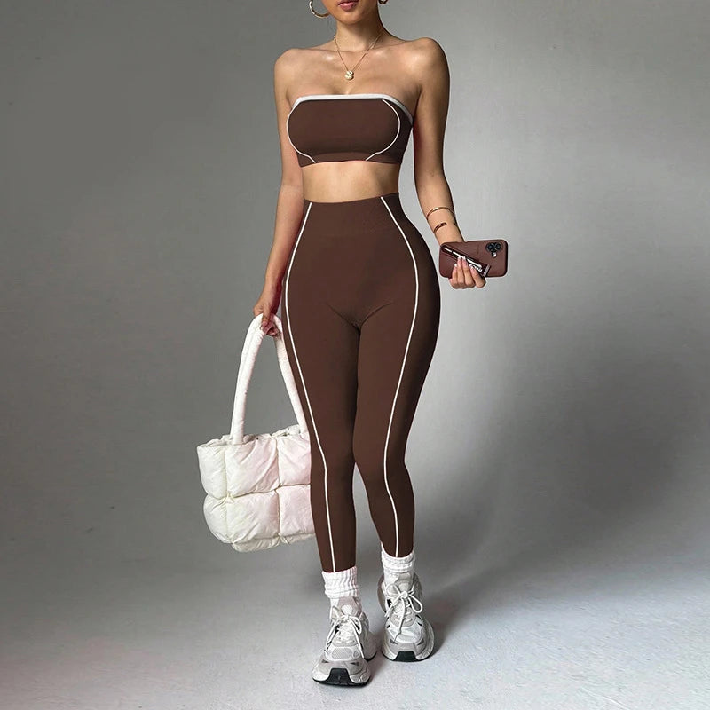 Wrap Top Scrunch Set