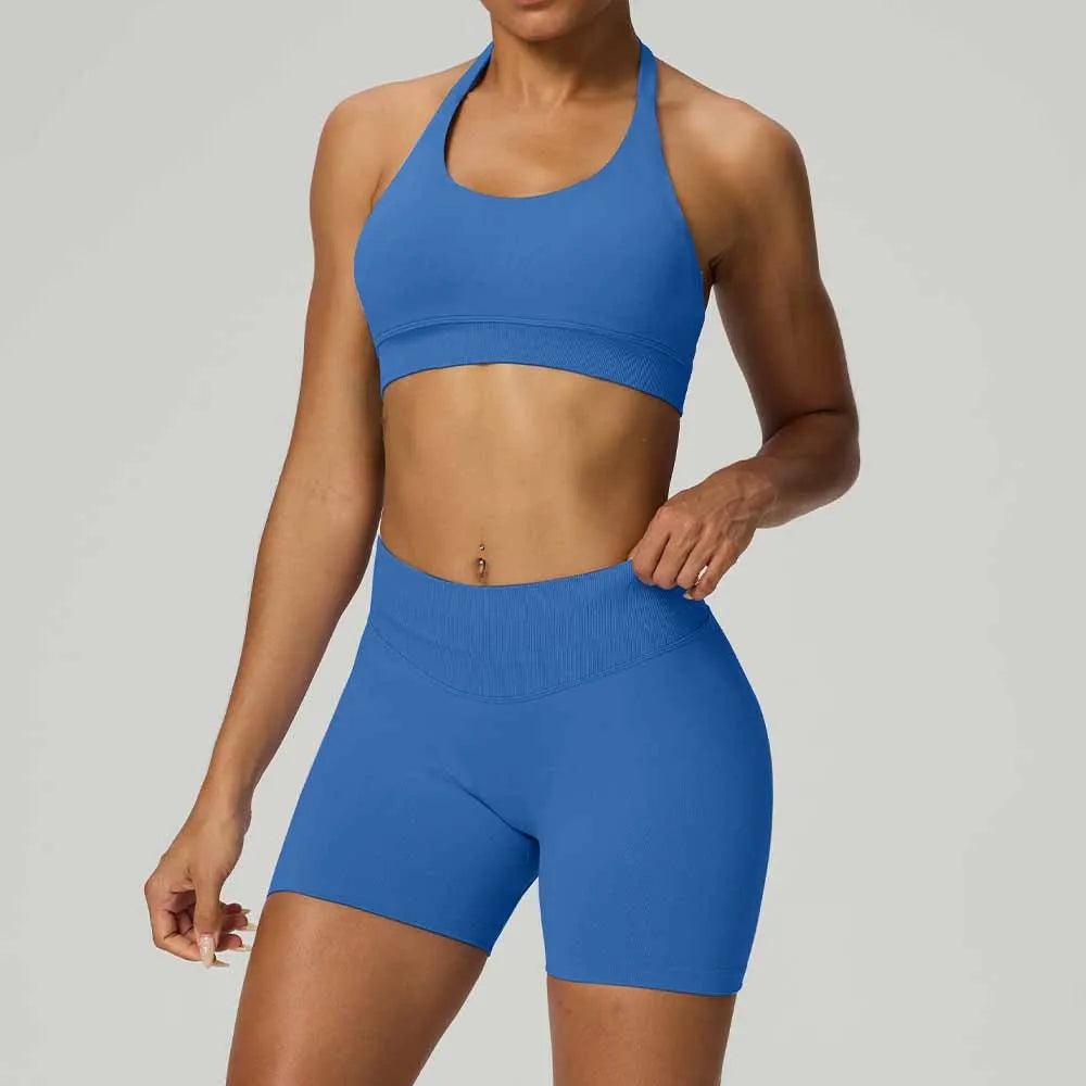 Halter Corset Shorts Set
