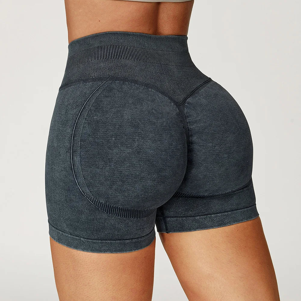 Sand-Washed Yoga Shorts