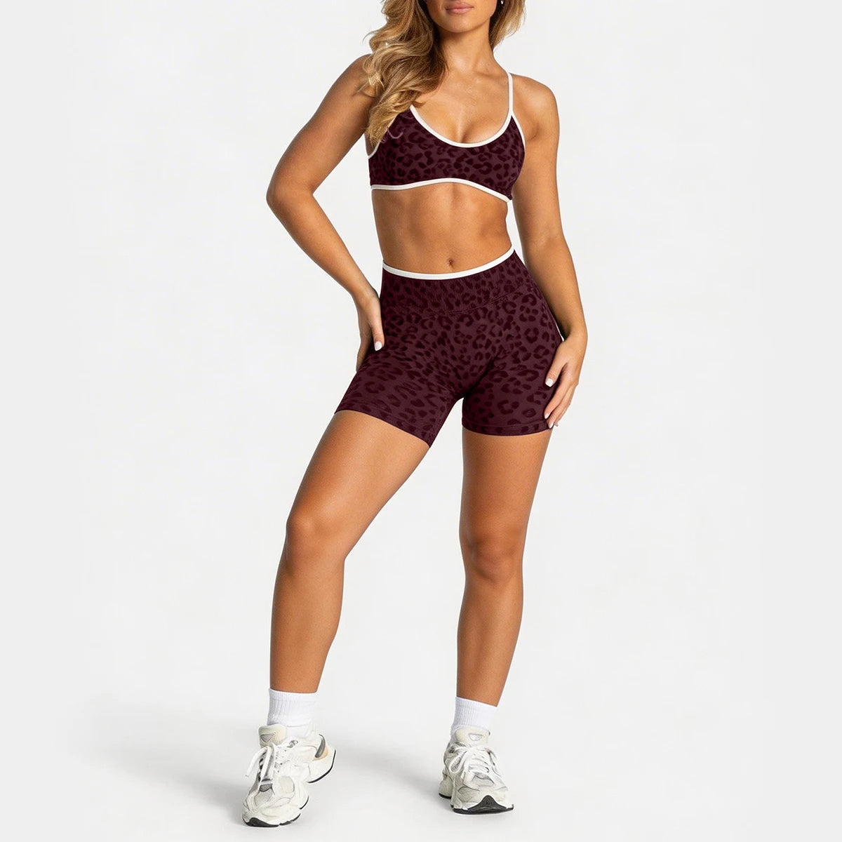 Leopard Bra Shorts Set